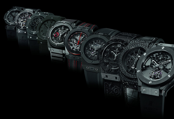 black dial copy Hublot Big Bang All black