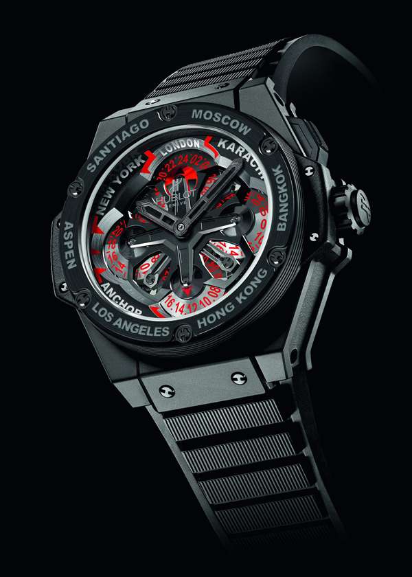 black rubber strap fake Hublot Unico