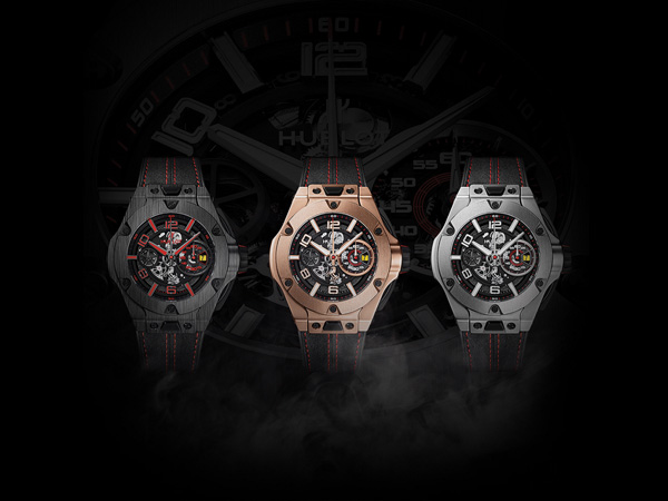 black strap fake Hublot Big Bang Ferrar