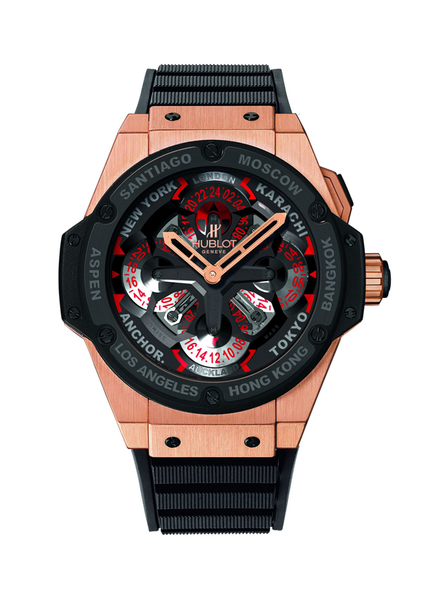 red gold case copy Hublot Unico