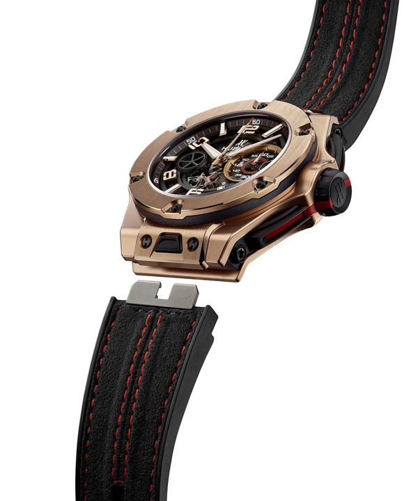red gold case replica Hublot Big Bang Ferrar