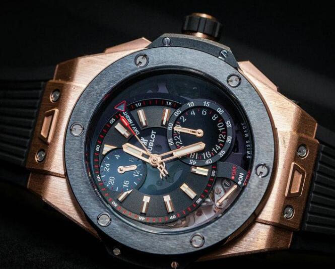 The skeleton dial allows the wearers to enjoy the beauty of the movement.